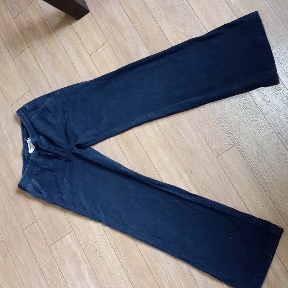 ~$5 add on~ 'Lost and Found', wide leg, slightly stretchy linen pants Y2K style